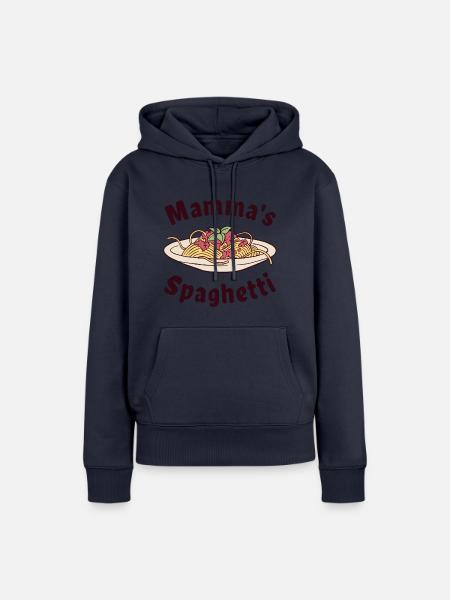 Mamma's Spaghetti - Frauen Premium Bio Hoodie - Navy