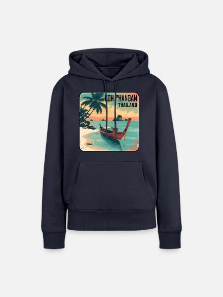 Koh Phangan Thailand - Frauen Premium Bio Hoodie - Navy