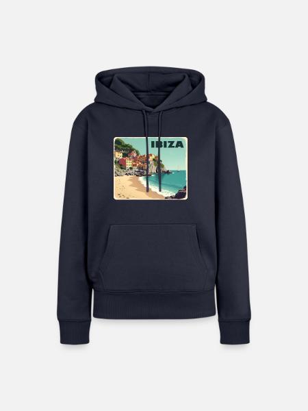 Ibiza Balearen - Frauen Premium Bio Hoodie - Navy