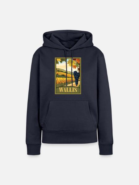 Wallis Weinberg - Frauen Premium Bio Hoodie - Navy