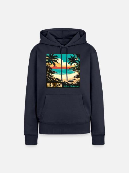 Menorca Balearen - Frauen Premium Bio Hoodie - Navy