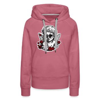 Cupid / Love / Arrow / Heart / Valentine's Day - Women’s Premium Organic Hoodie - mauve - Front - Isabella (175cm)