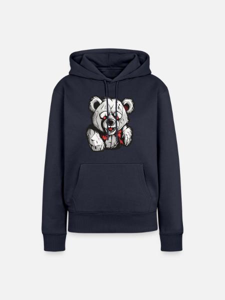 Teddybär / Kuscheltier / Stofftier / Geschenkidee - Frauen Premium Bio Hoodie - Navy