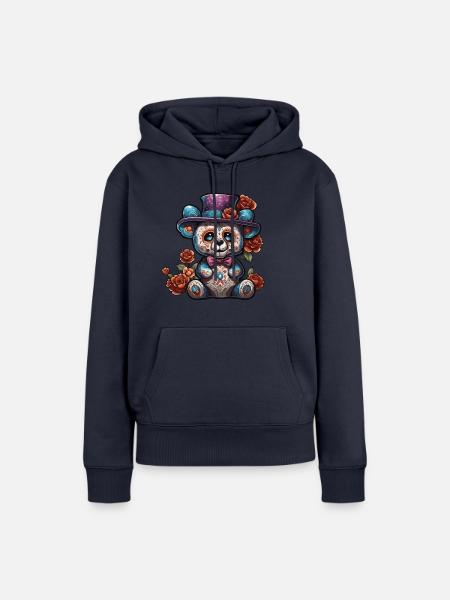 Teddybär / Kuscheltier / Stofftier / Geschenkidee - Frauen Premium Bio Hoodie - Navy
