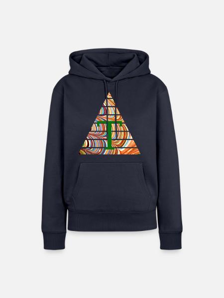 dreieck e 56 t - Frauen Premium Bio Hoodie - Navy