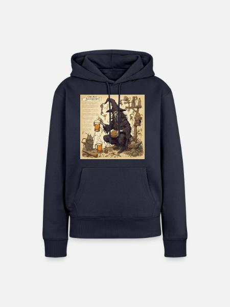 Hexenhandbuch / Zauberbuch / Halloween / Herbst - Frauen Premium Bio Hoodie - Navy