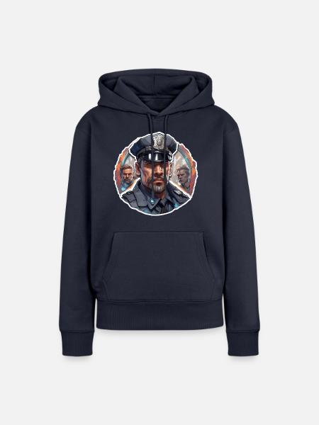 Polizei / Einsatz / Beruf / Job / Einsatzkräfte - Frauen Premium Bio Hoodie - Navy