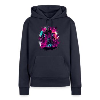 Film / Plakat / Personen / Design / Aufdruck - Frauen Premium Bio Hoodie - Navy - Vorne - Julia (174cm)