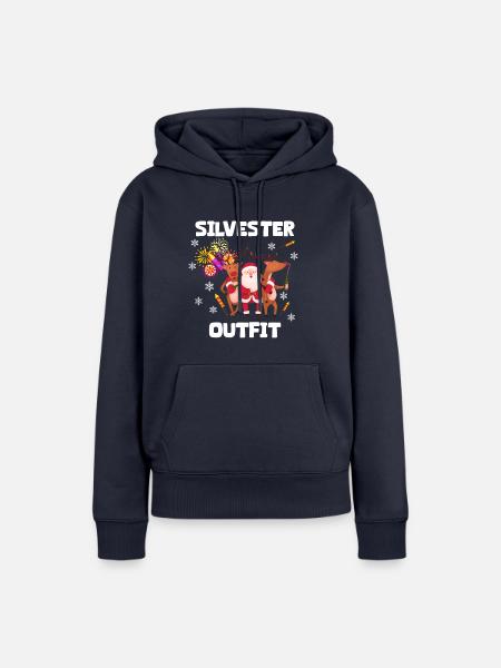 Silvester Outfit - Frauen Premium Bio Hoodie - Navy