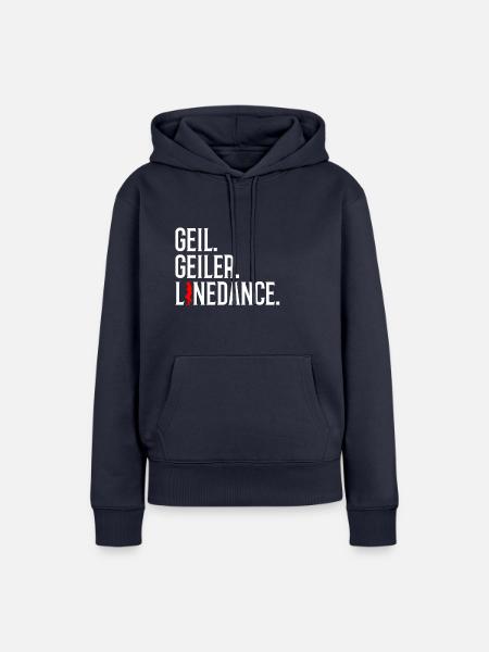 geil. geiler. linedance. - Frauen Premium Bio Hoodie - Navy