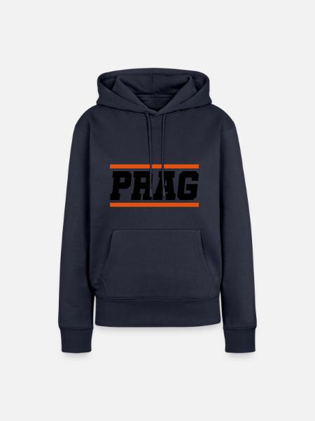 prag - Frauen Premium Bio Hoodie - Navy