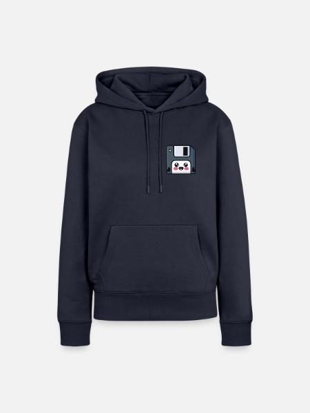 Diskette! Nostalgische Technik! - Frauen Premium Bio Hoodie - Navy