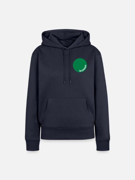 Messenger 2 colour - Frauen Premium Bio Hoodie - Navy