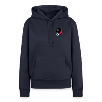 ping pong - Frauen Premium Bio Hoodie - Navy - Vorne - Julia (174cm)