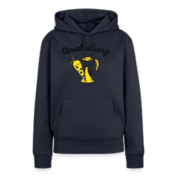 einschulung mädchen - Frauen Premium Bio Hoodie - Navy - Vorne - Julia (174cm)