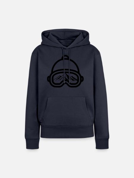 Snowboard Snowboarder - Frauen Premium Bio Hoodie - Navy