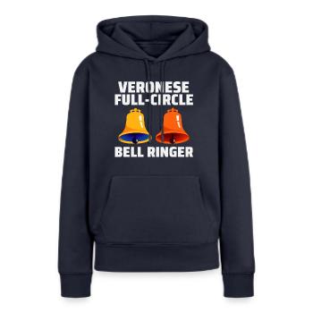 Veroneser Vollkreis Glockenläuter Hobby - Frauen Premium Bio Hoodie - Navy - Vorne - Julia (174cm)
