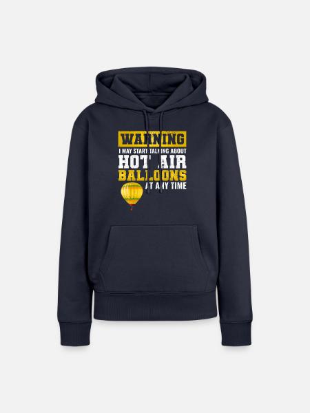 Heißluftballonfahrt Hopper Ballonfahrt Ballonfahrer - Frauen Premium Bio Hoodie - Navy