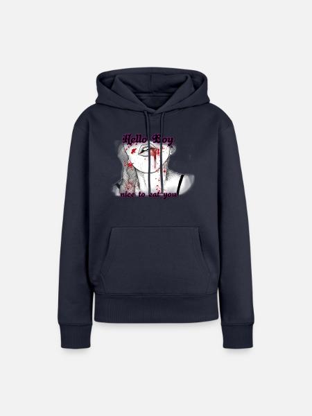 Nicetoeatyou - Frauen Premium Bio Hoodie - Navy