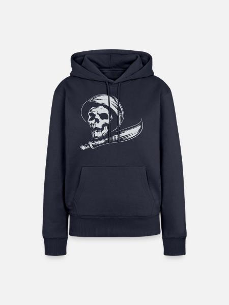 SKULL REAPER - Frauen Premium Bio Hoodie - Navy