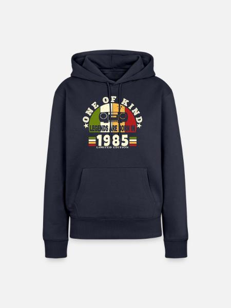 1985 Birth of legend 1985 born in 1985 birthdays - Women’s Premium Organic Hoodie - navy