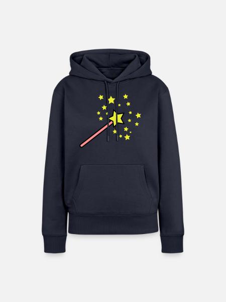 zauberstab_3c - Frauen Premium Bio Hoodie - Navy