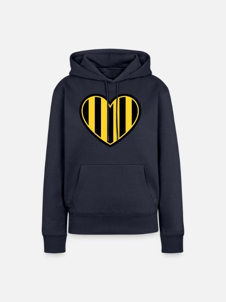 Nagetierherz - Frauen Premium Bio Hoodie - Navy