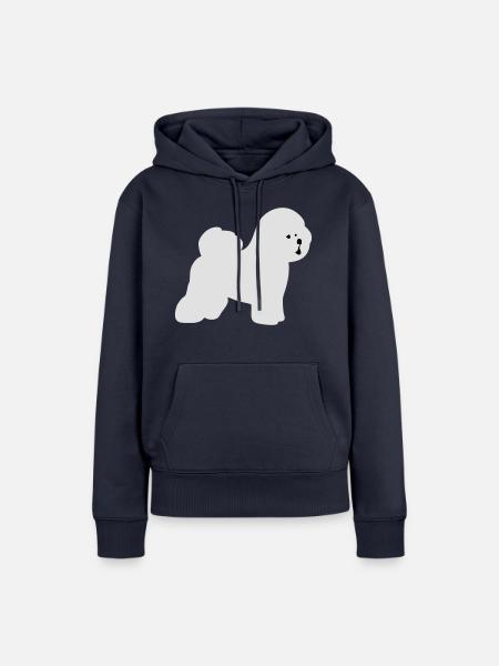Bichon Frise - Frauen Premium Bio Hoodie - Navy
