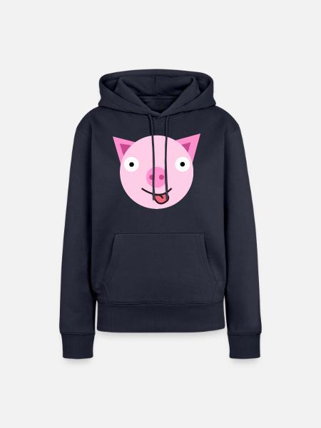 piggy - Frauen Premium Bio Hoodie - Navy