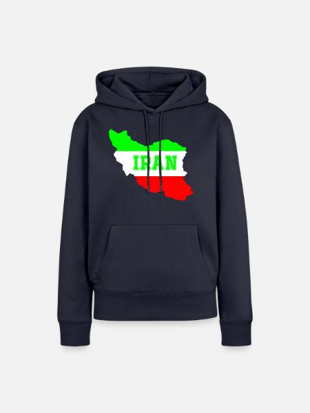 Iran - Frauen Premium Bio Hoodie - Navy