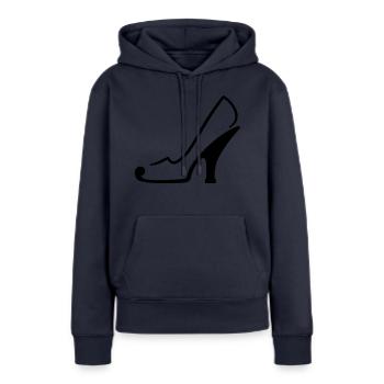 Talon Talon Escarpins Stiletto Sock Chaussure Design - Sweat à capuche Premium bio Femme - bleu marine - Devant - Julia (174cm)