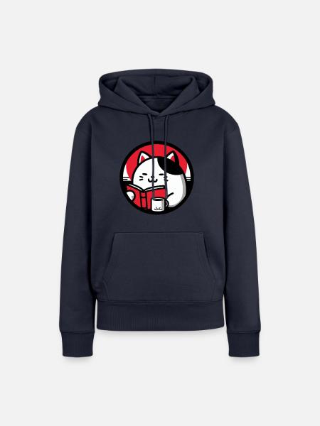 Chat-Reader 2 - Frauen Premium Bio Hoodie - Navy