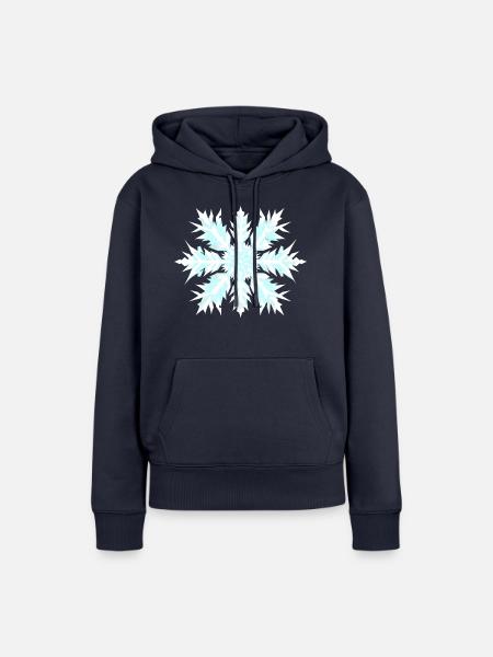 Schneeflöckchen Weißröckchen Weihnachten - Frauen Premium Bio Hoodie - Navy