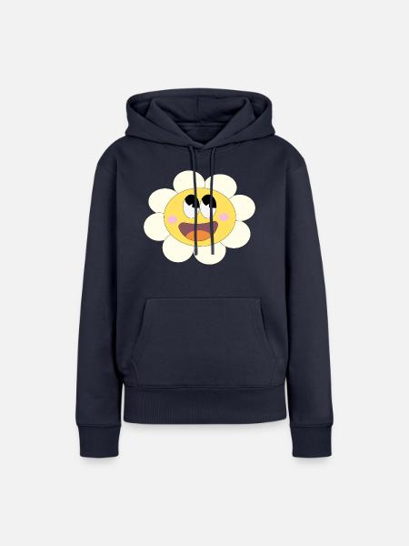 Hübsches Blümchen! - Frauen Premium Bio Hoodie - Navy