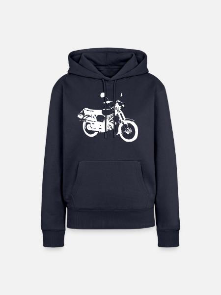 Simson S51 Enduro - Frauen Premium Bio Hoodie - Navy