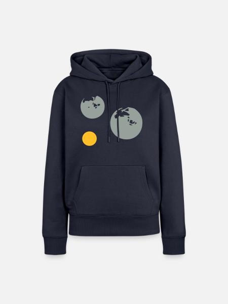 Petanque Ball cochonnet1512 - Frauen Premium Bio Hoodie - Navy