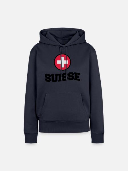 Suisse - Frauen Premium Bio Hoodie - Navy