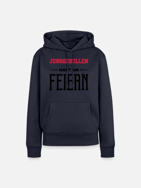 junggesellen hart am feiern - Frauen Premium Bio Hoodie - Navy