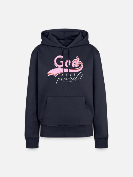 Gott wird siegen - Frauen Premium Bio Hoodie - Navy