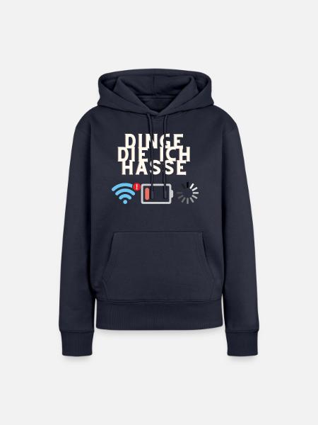 Dinge die ich hasse - Frauen Premium Bio Hoodie - Navy