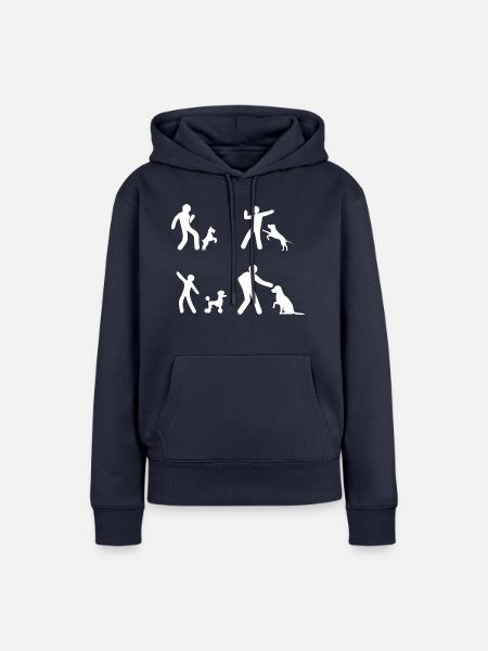 Dancing Dance Music - Frauen Premium Bio Hoodie - Navy