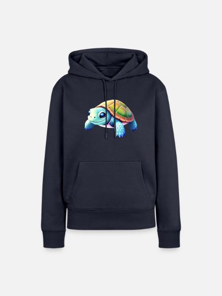 Schildkröte - Frauen Premium Bio Hoodie - Navy