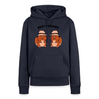 Hamster Best Buddies - Sweat à capuche Premium bio Femme - bleu marine - Devant - Julia (174cm)