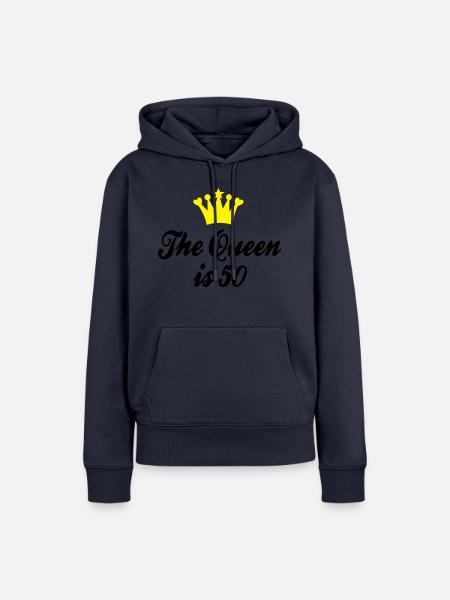 50 - Frauen Premium Bio Hoodie - Navy