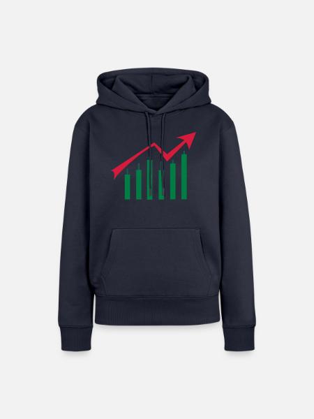 forex up - Frauen Premium Bio Hoodie - Navy