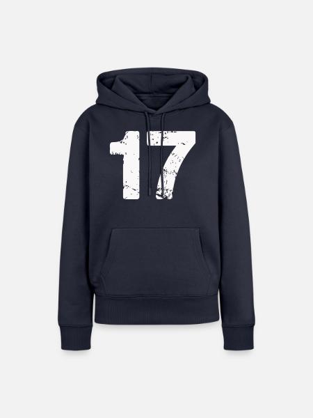 17 - Frauen Premium Bio Hoodie - Navy