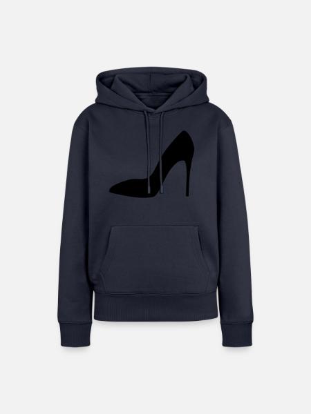 High Heels & Stilettos - Frauen Premium Bio Hoodie - Navy