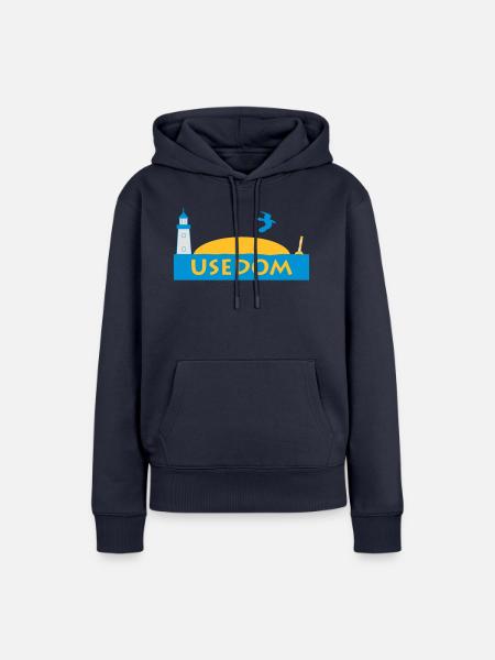 Usedom - Frauen Premium Bio Hoodie - Navy