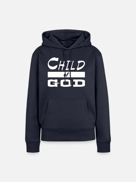 Jesus Christ Gott God - Frauen Premium Bio Hoodie - Navy