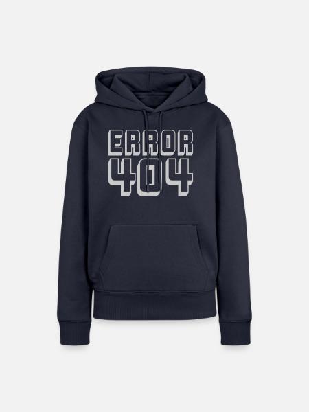 Computer Verbindung Error 404 - Frauen Premium Bio Hoodie - Navy